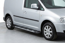 Volkswagen Caddy 2010–2015 Sidosteg Sunrise (2 st, aluminium) foto 1