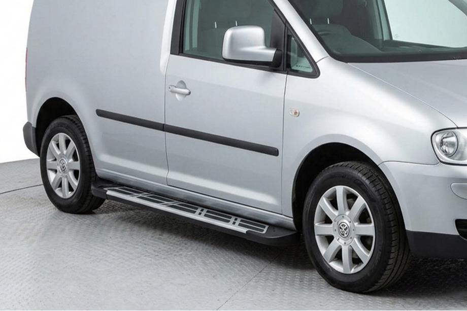 Volkswagen Caddy 2010–2015 Sidosteg Sunrise (2 st, aluminium) Image