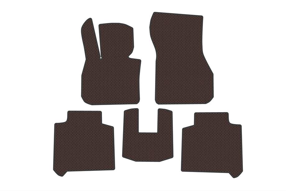 BMW 2-serien Active Tourer F45/F46 2014–2021 Carsuit gummimattor till kupén (2 rader, för F46, bruna) Foto 1