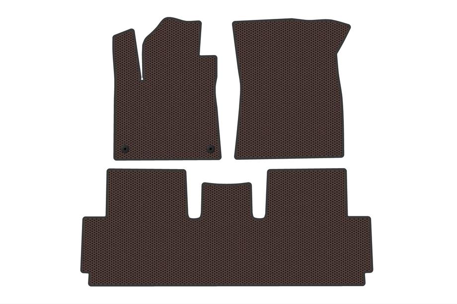 Citroen C-4 Picasso 2013–2022 Gummimattor Carsuit (för Grand, 2 rader, brun) Image