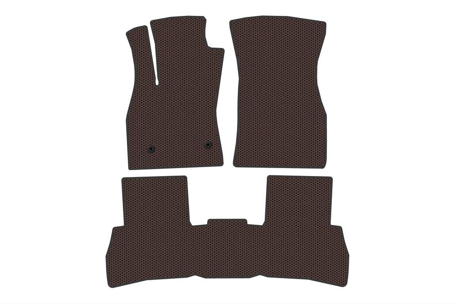 Fiat Doblo II 2010–2022 Gummigolvmattor Carsuit V2 (2010-2015, Brun) Image