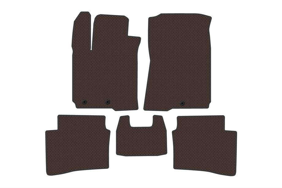 Hyundai I-20 2014–2020 Gummimattor Carsuit (Brun) Foto 1