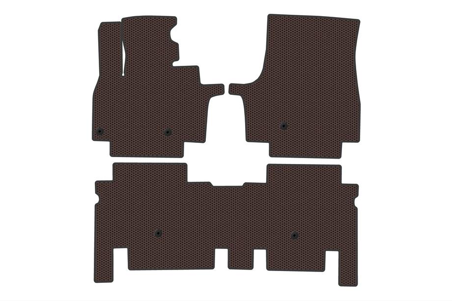 KIA EV9 Gummimattor Carsuit (2 rader, brun) Image