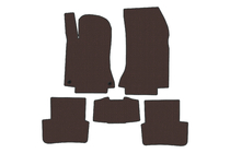 Mercedes B-class W246 2011–2018 Gummimattor Carsuit (Brun) foto 1
