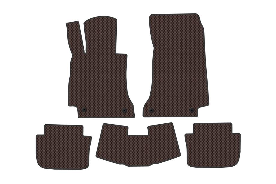 Mercedes E-class W214 2023– Gummimattor Carsuit (Cabrio, brun) Image