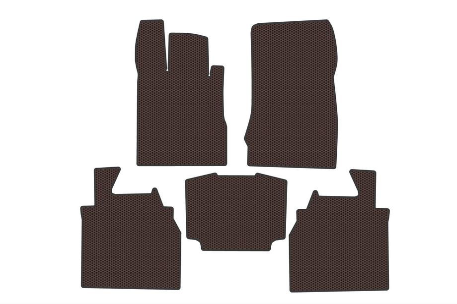 Mercedes S-klass W220 1998–2005 Gummimattor Carsuit (Long, Brun) Image