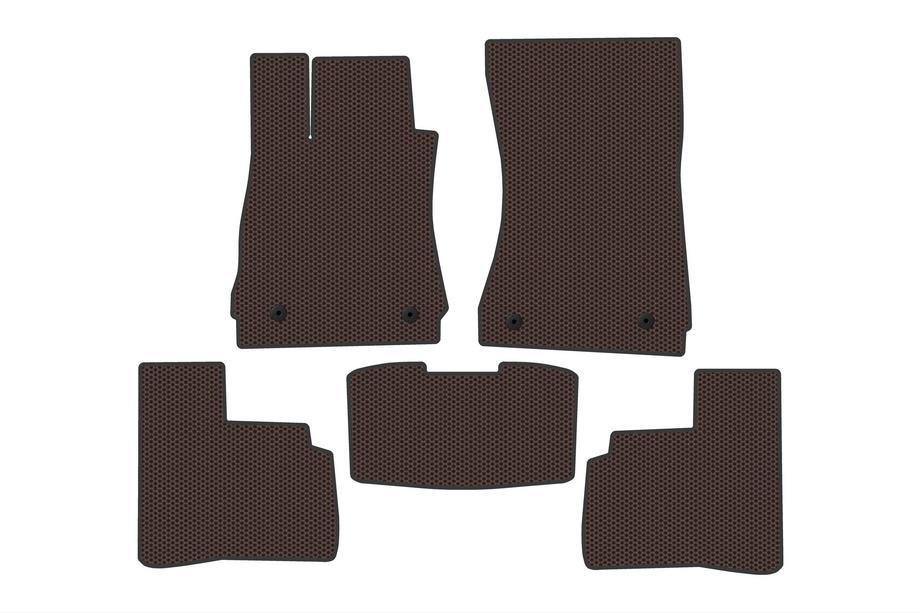 Mercedes S-class W221 2005–2013 Gummimattor Carsuit (Short, Brun) Image