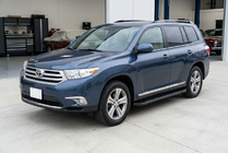Toyota Highlander 2008–2013 Sidosteg Allmond Black (2 st, aluminium) foto 1