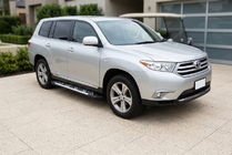 Toyota Highlander 2008–2013 Sidosteg Sunrise (2 st, aluminium) foto 1