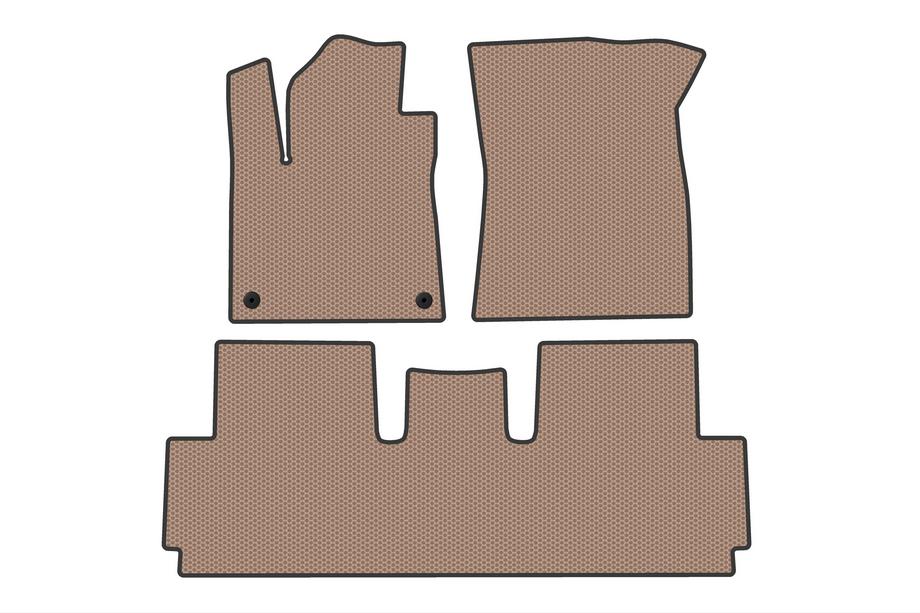 Citroen C-4 Picasso 2013–2022 Carsuit gummimattor (för Grand, 2 rader, beige) Image