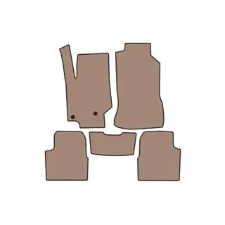 Carsuit gummimattor (bensin, beige)