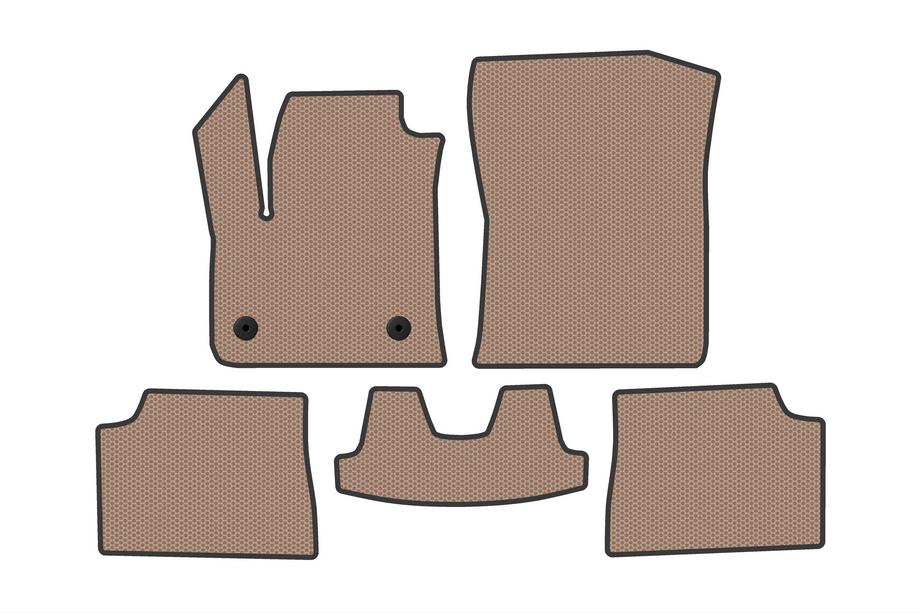 Fiat 600/600e 2023– Gummimattor Carsuit (Електро, beige) Image