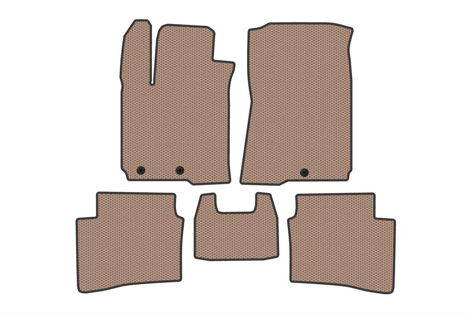 Hyundai I-20 2014–2020 Gummimattor Carsuit (Beige) Image