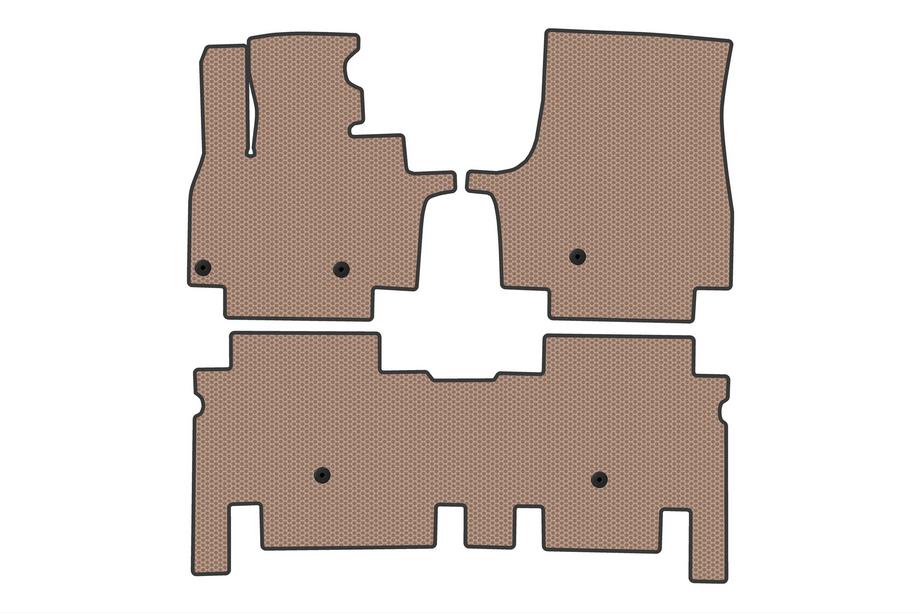 KIA EV9 Carsuit gummimattor till kupén (2 rader, beige) Image