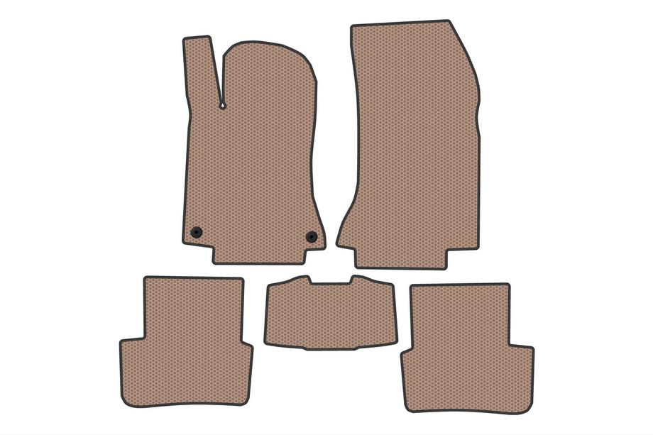Mercedes B-class W246 2011–2018 Gummimattor Carsuit (Beige) Foto 1