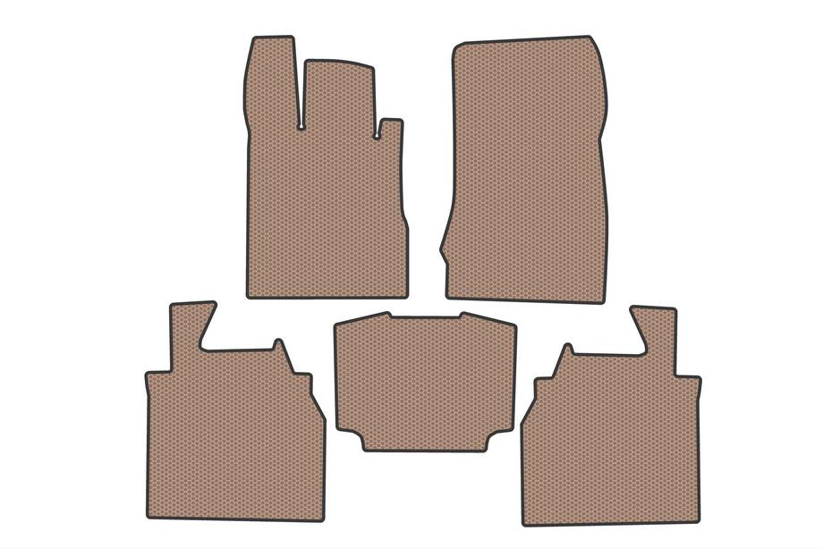 Mercedes S-klass W220 1998–2005 Gummimattor Carsuit (Long, Beige) Image