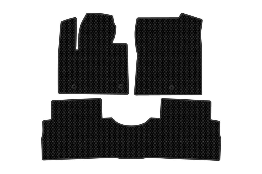 Hyundai Santa Fe 4 2018–2023 Carsuit gummimattor (2 rader, svarta) Image