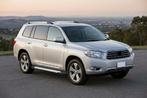 Toyota Highlander 2008–2013 Sidosteg Allmond Grey (2 st, aluminium) foto 1