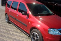 Lada Largus 2012– Sidorör Black (2 st, rostfritt stål) foto 1