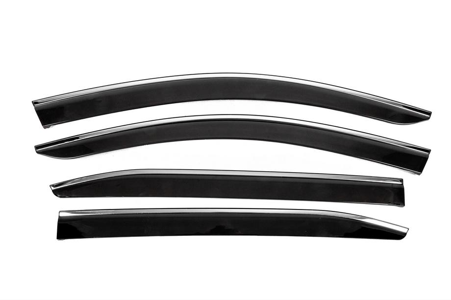 Citroen C5 Aircross 2017–2025 Vindavvisare med kromlist (4 st, Sunplex Chrome) Image