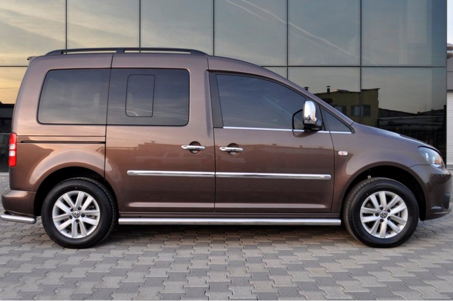 Volkswagen Caddy 2020– Sidorör BB001 (2 st, rostfritt stål) Ø60, Maxi-version Foto 5