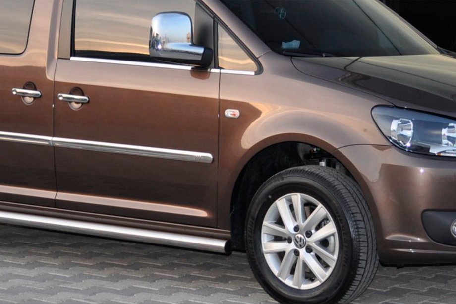 Volkswagen Caddy 2020– Sidorör BB001 (2 st, rostfritt stål) Ø60, Maxi-version Foto 9