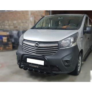 Frontbåge WT004 Black (rostfritt stål) Opel Vivaro 2015–2019 foto 1