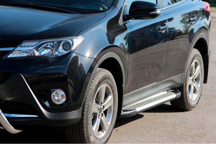 Toyota Rav 4 2013–2018 Sidosteg Allmond Grey (2 st, aluminium) Image