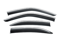 Mercedes E-class W210 1995–2002 Vindavvisare med kromlist Niken Luxury (4 st) foto 1
