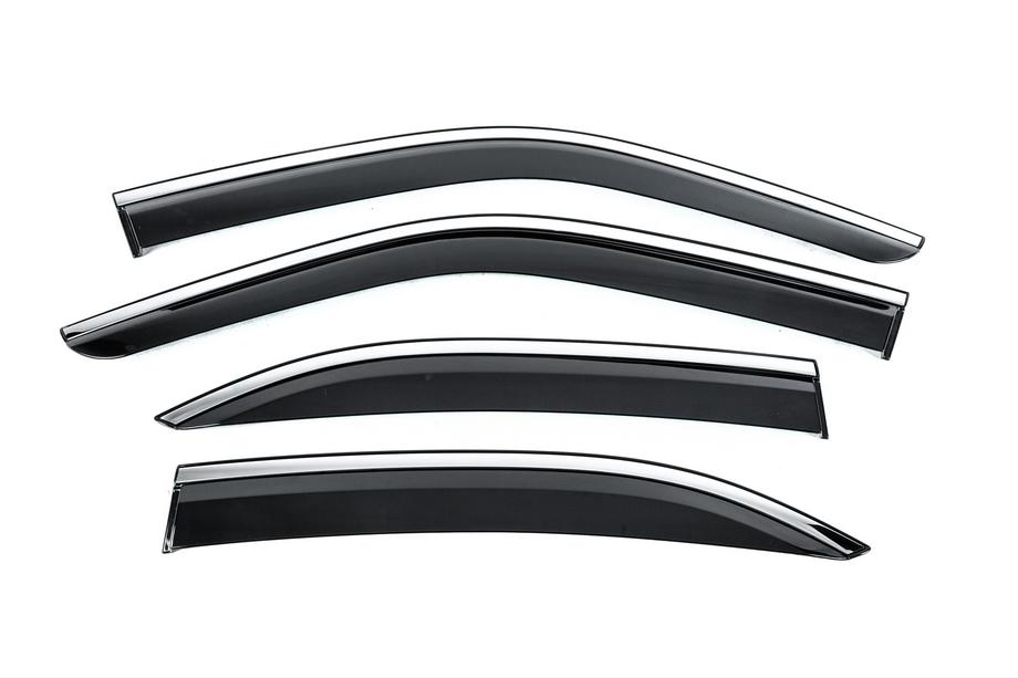 Mercedes E-class W210 1995–2002 Vindavvisare med kromlist Niken Luxury (4 st) Image