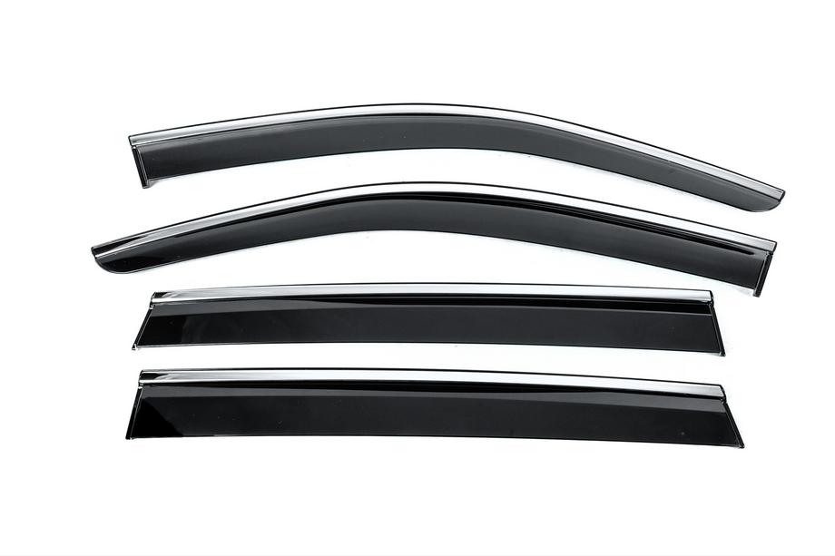 Volkswagen Tiguan 2023– Vindavvisare med kromlist Niken Luxury (4 st) Image
