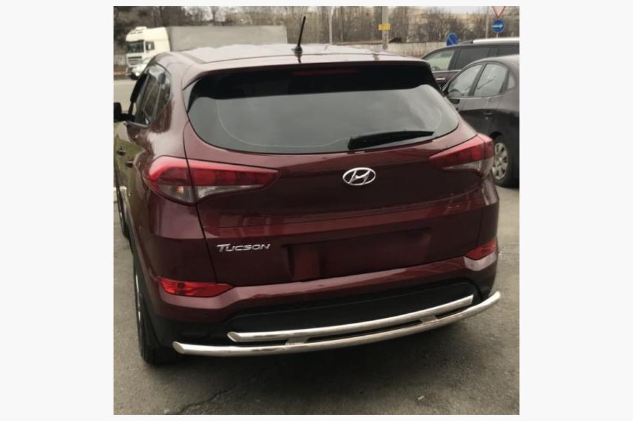Hyundai Tucson TL 2016–2021 Bakre skyddsbåge AK002-2 (rostfritt stål) Image