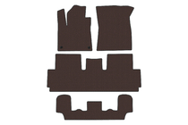 Citroen C-4 Picasso 2013–2022 Gummimattor Carsuit (för Grand, 3 rader, brun) foto 1