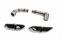 BMW 7-serie G70/G71 2022– Bakre stötfångardiffusor med avgasändrör (för M760, M-Sport och i7 M70) foto 9