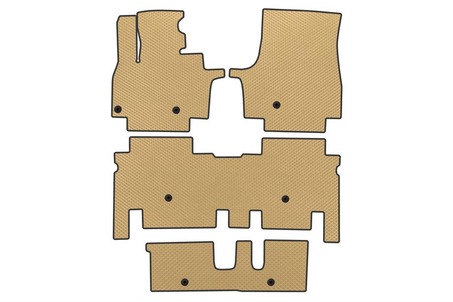 KIA EV9 EVA-mattor (3 rader, beige) Image