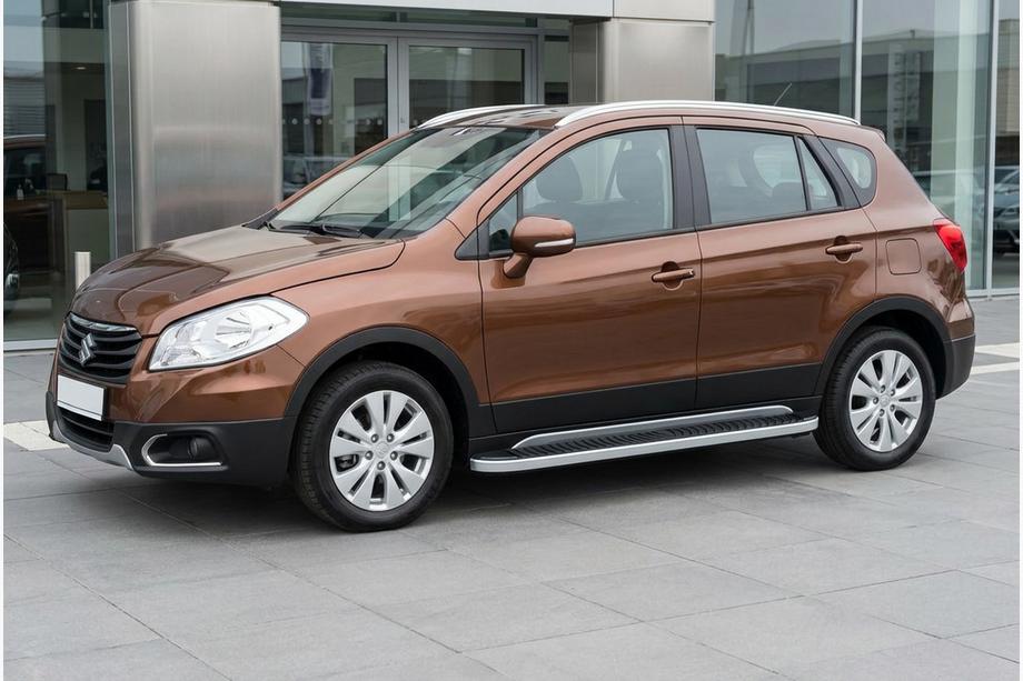 Suzuki SX4 S-Cross 2013–2016 Sidosteg Tayga Grey (2 st, aluminium) Image