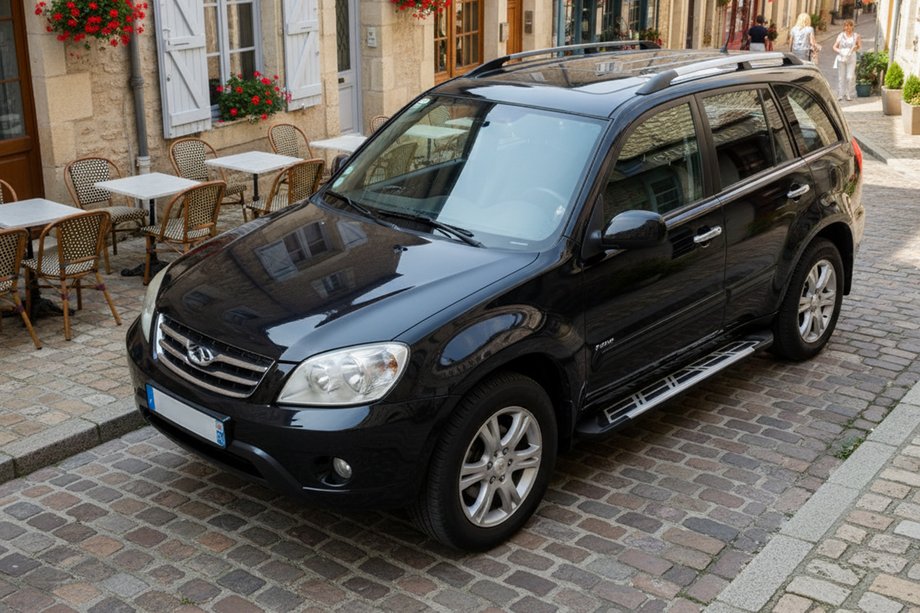 Chery Tiggo 3 2005– Sidosteg Sunrise (2 st, aluminium) Image