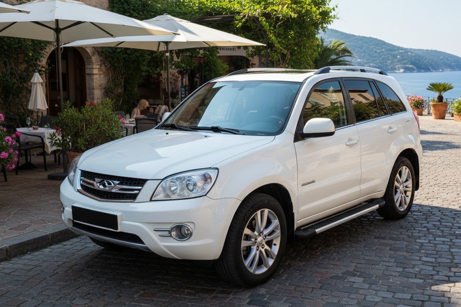 Chery Tiggo 3 2005– Sidosteg RedLine V1 (2 st, aluminium) Image