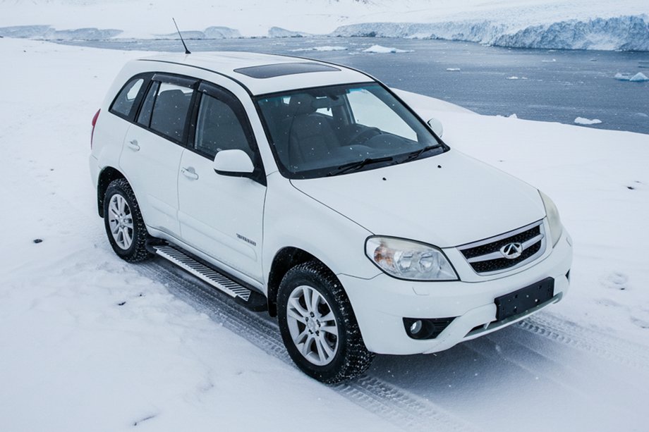 Chery Tiggo 3 2005– Sidosteg Line (2 st, aluminium) Image