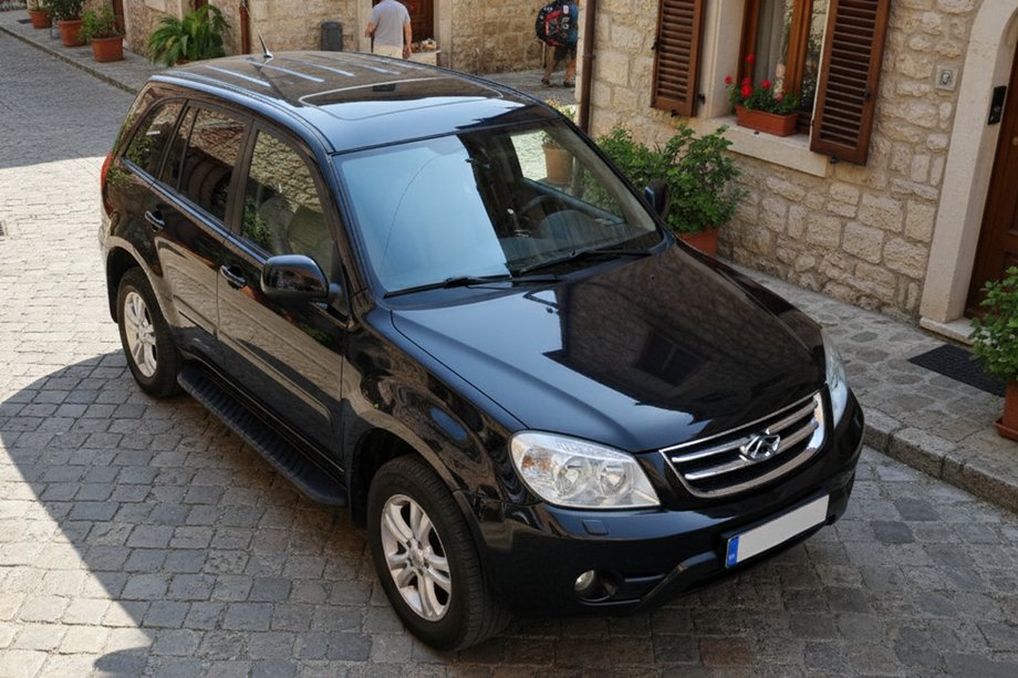 Chery Tiggo 3 2005– Sidosteg Bosphorus Black (2 st, aluminium) Image