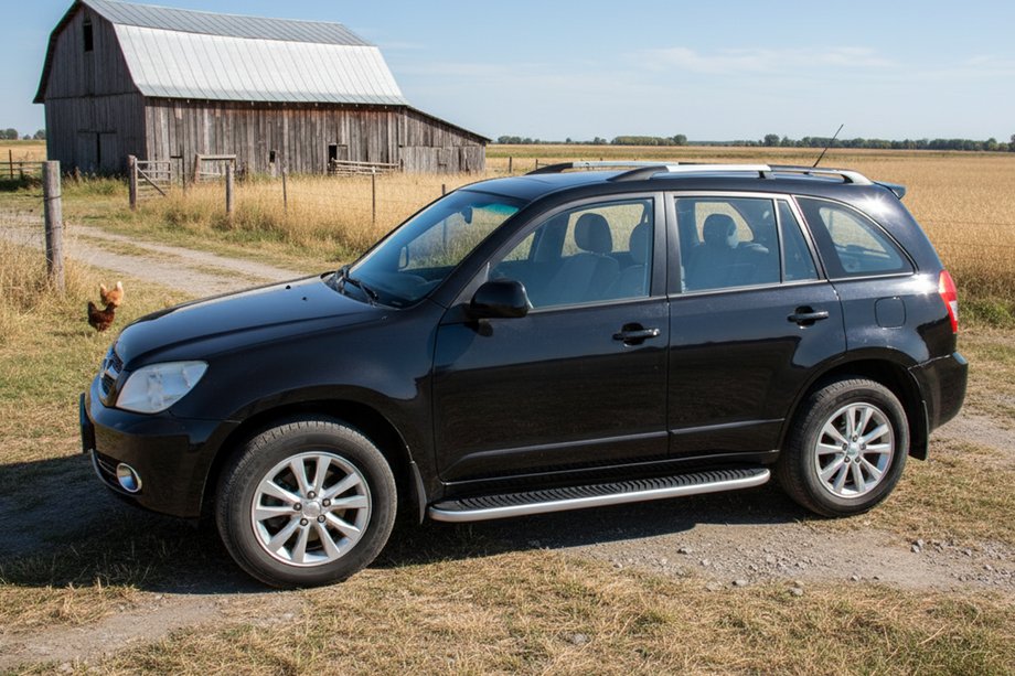 Chery Tiggo 3 2005– Sidosteg Tayga (2 st, aluminium) Image