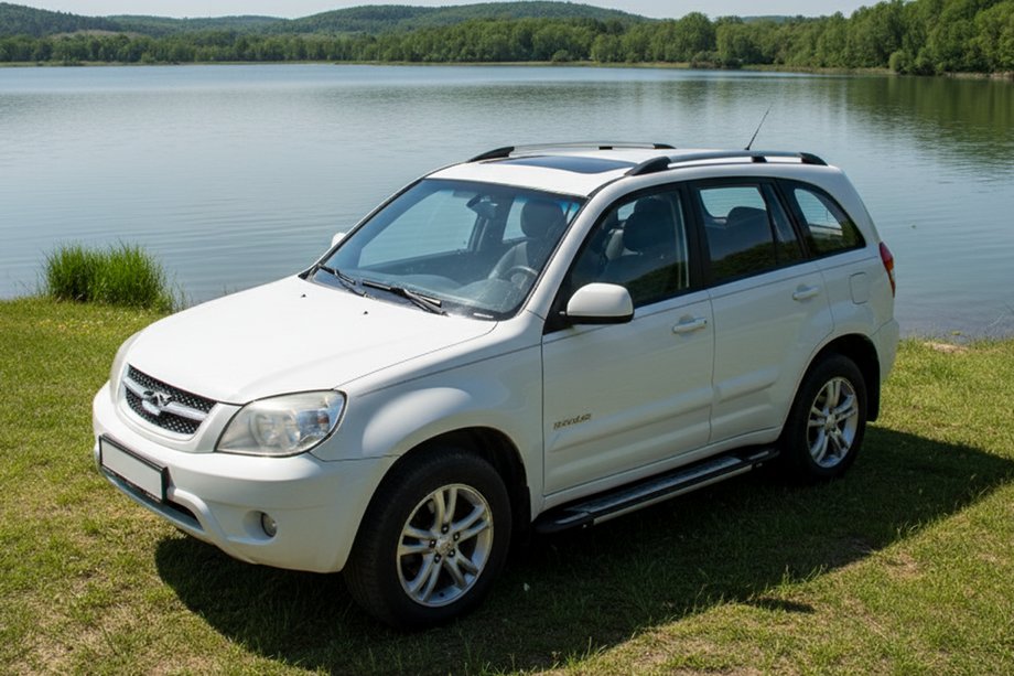 Chery Tiggo 3 2005– Sidosteg Rainbow (2 st, aluminium) Image