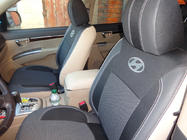 Hyundai Santa Fe 2 2006–2012 Sätesöverdrag (konstläder↗tyg, Premium) foto 16