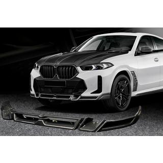 Frontläpp Lip LRT till främre stötfångare (för M-Sport 2023+, kolfiber) BMW X6 G06 2019–2027 foto 1