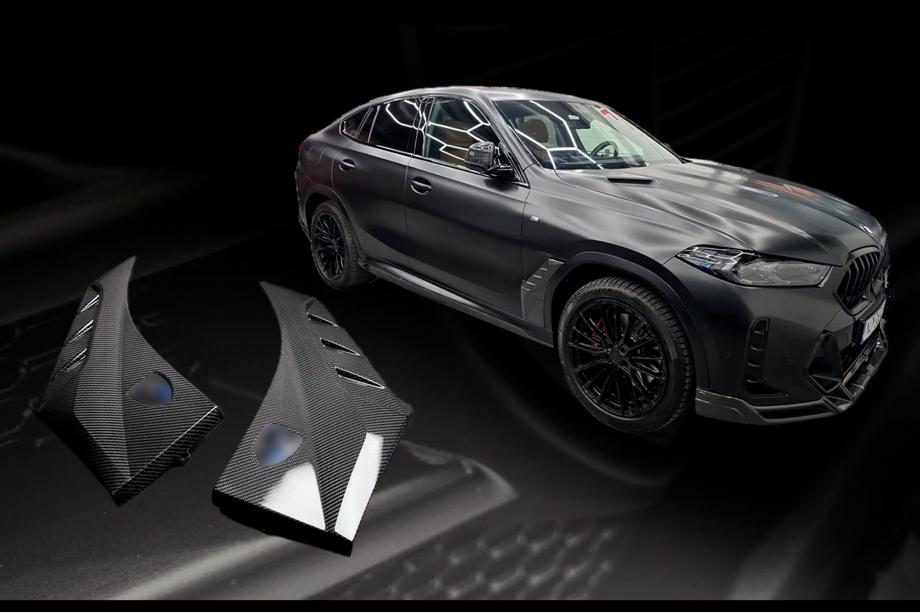 BMW X6 G06 2019–2027 LRT skärmbreddare (2023+, kolfiber) Foto 1