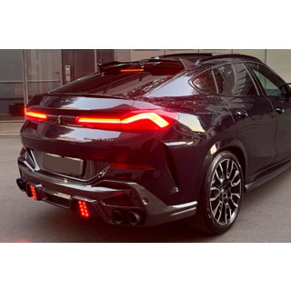 Bakre stötfångardiffusor med LRT avgasändrör (för M-Sport 2023+, Carbon) foto 3
