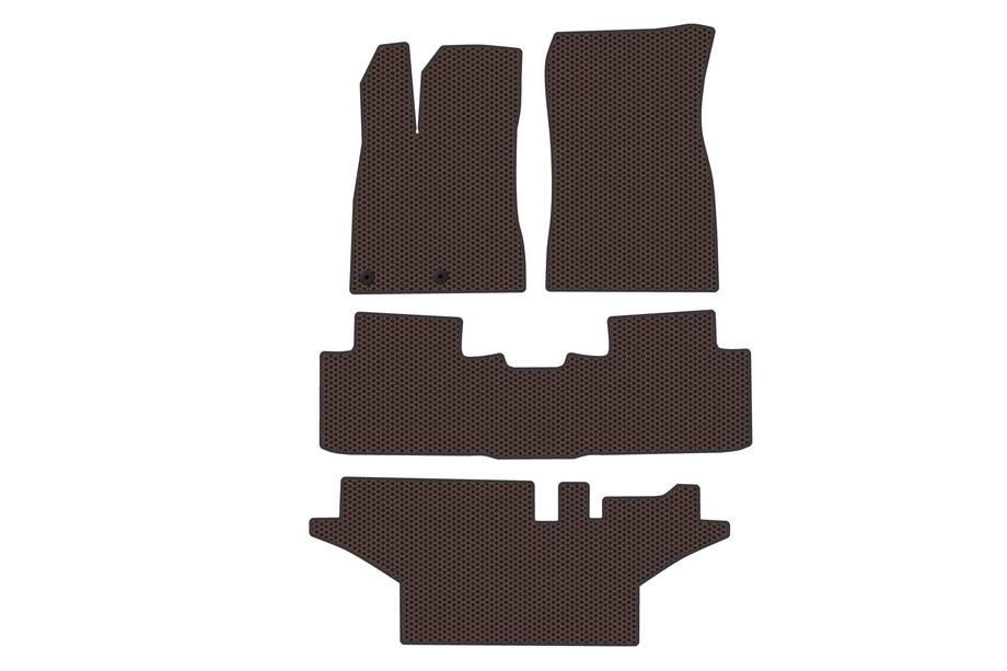 Peugeot 5008 2024– Gummimattor Carsuit (3 rader, brun) Image