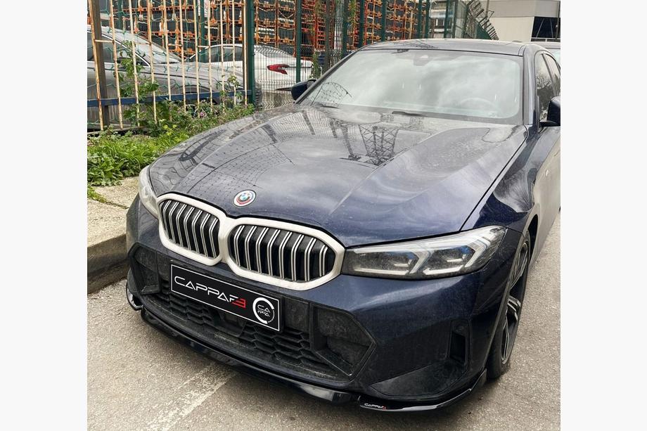 BMW 3-serien G20/G21 2018– Frontläpp EuroCap V1 (för M-Performance 2022-, blanksvart) Image