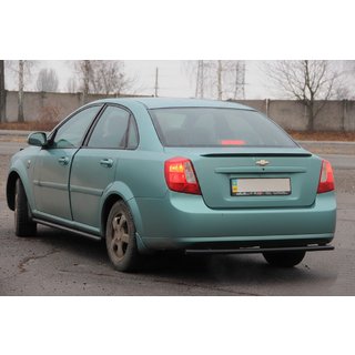 Bakre skyddsbåge AK002 Black (42 mm, rostfritt stål) Chevrolet Lacetti 2003–2024 foto 4