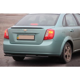 Bakre skyddsbåge AK002 Black (42 mm, rostfritt stål) Chevrolet Lacetti 2003–2024 foto 1